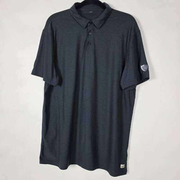Vuori Lightweight Stretch Golf Activewear Mens XL Short Sleeve Gray Polo - Picture 1 of 6